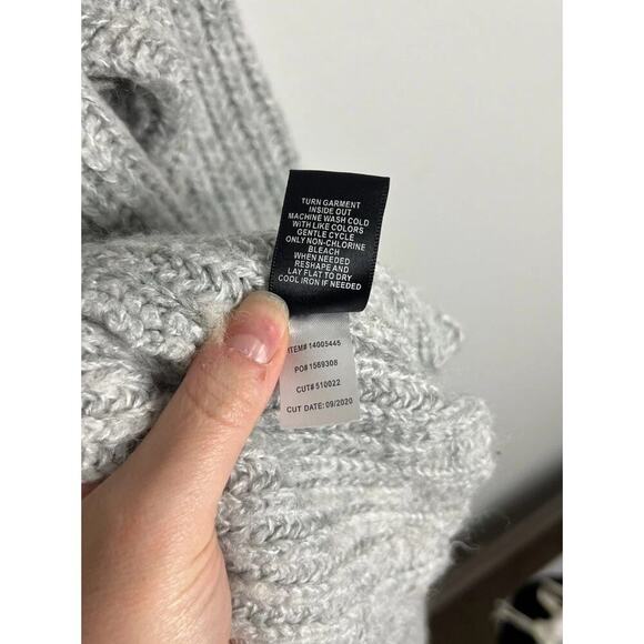 Torrid Gray Longline Knit Cardigan Sweater Size 00 (M/L) Long Sleeve Duster Wm’s - Picture 5 of 5